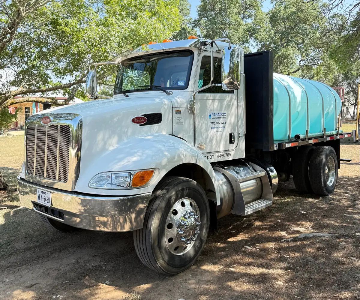 Paradox Water Delivery truck - professional bulk water delivery service